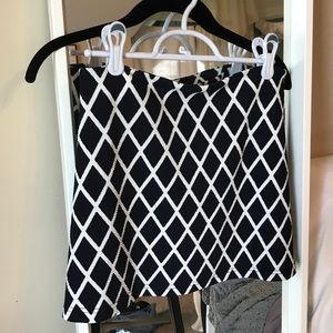 Navy and white skirt